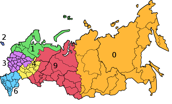 Russia districts